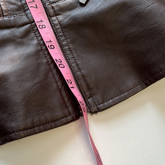 Baccini faux leather jacket brown - Picture 5 of 10